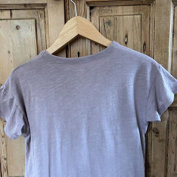 Madewell XXS Whisper Crewneck Tee Muted Mauve Pink Crewneck Short Sleeve T-Shirt - Picture 6 of 7